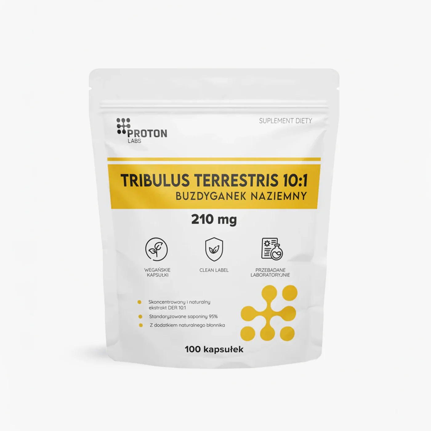 Buzdyganek naziemny 210 mg (Tribulus terrestris) 10:1, 95% saponin 100 kapsułek