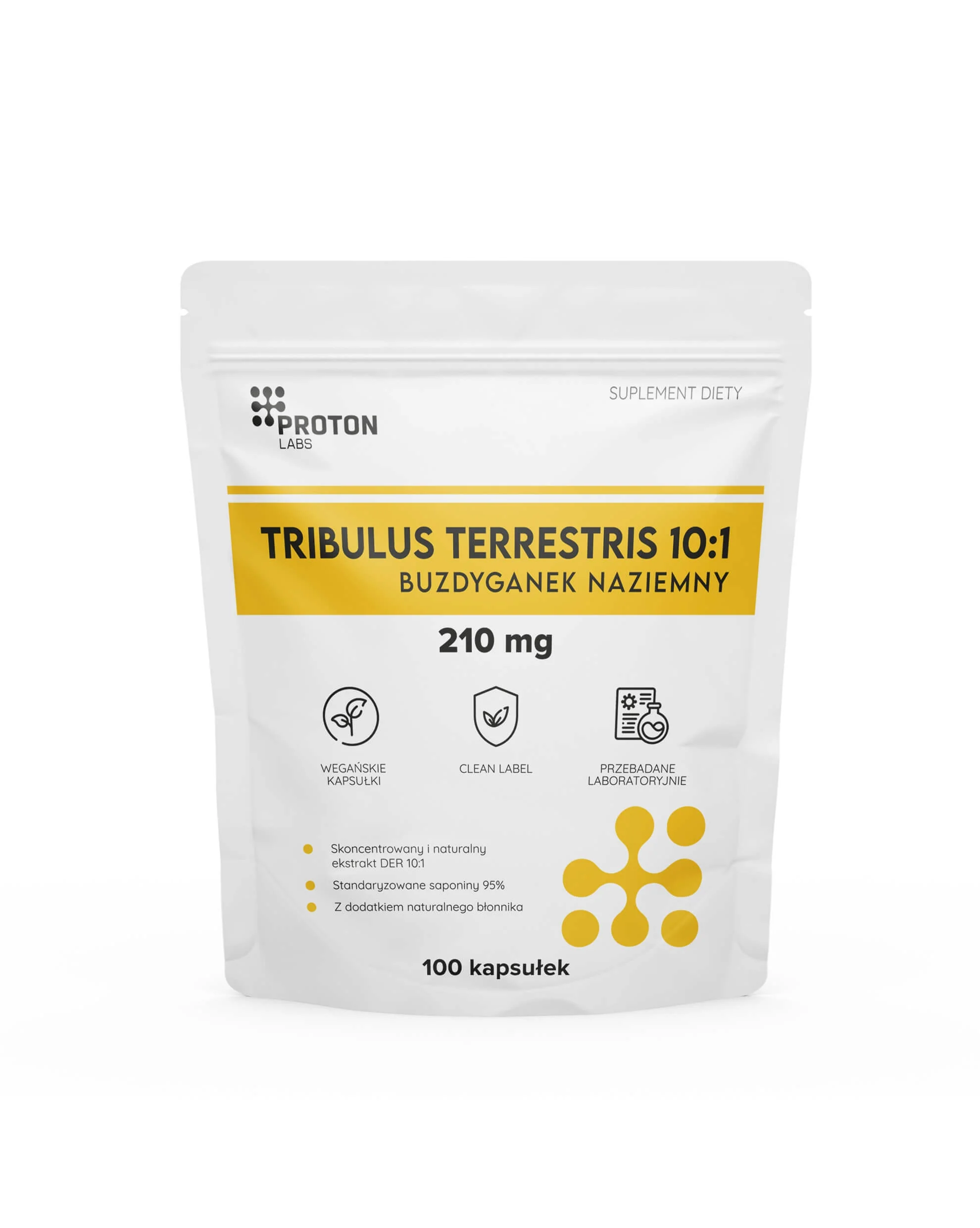 Buzdyganek naziemny 210 mg (Tribulus terrestris) 10:1, 95% saponin 100 kapsułek - Image 2