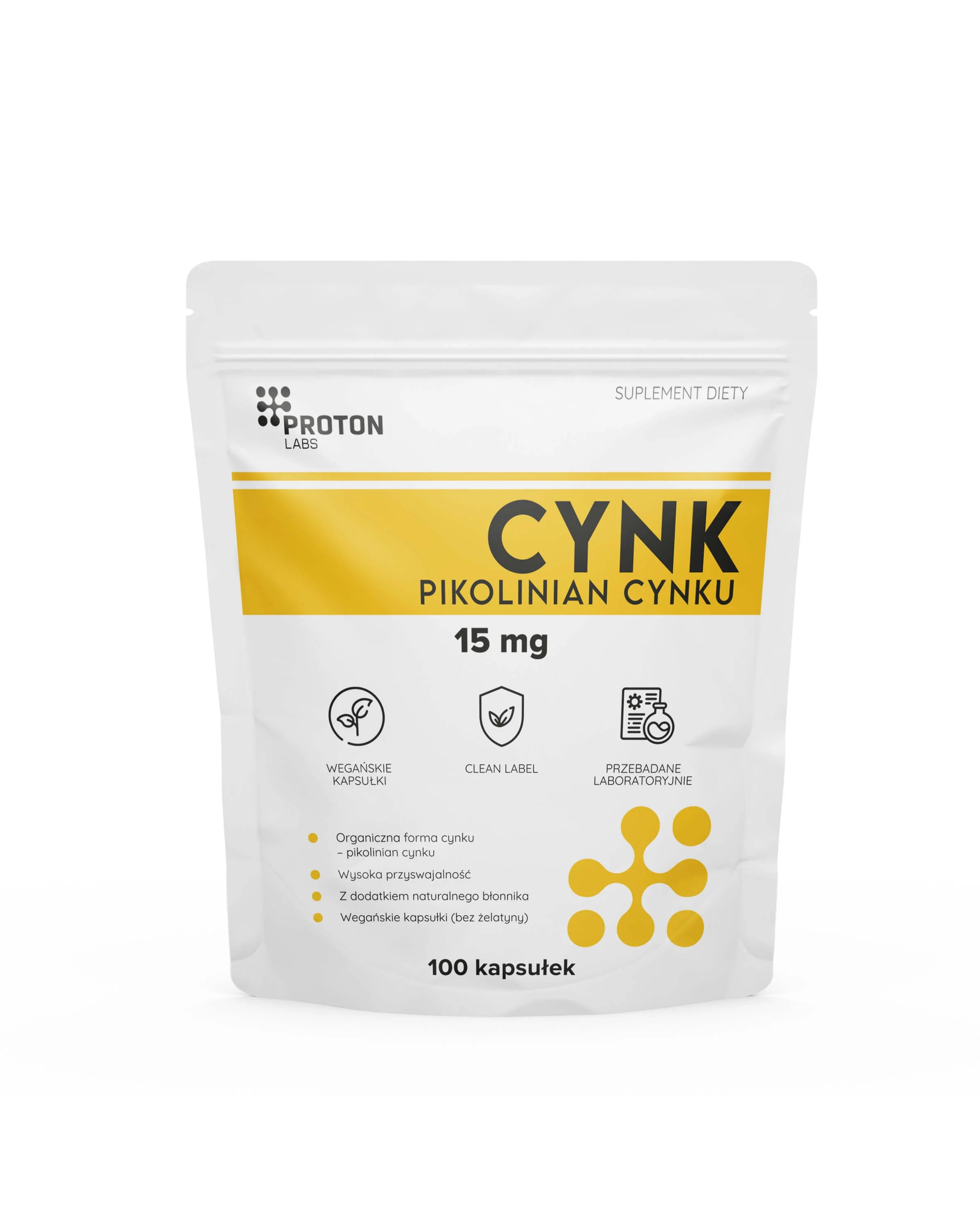 Cynk organiczny (pikolinian cynku) 15 mg - 100 kapsułek - Image 2