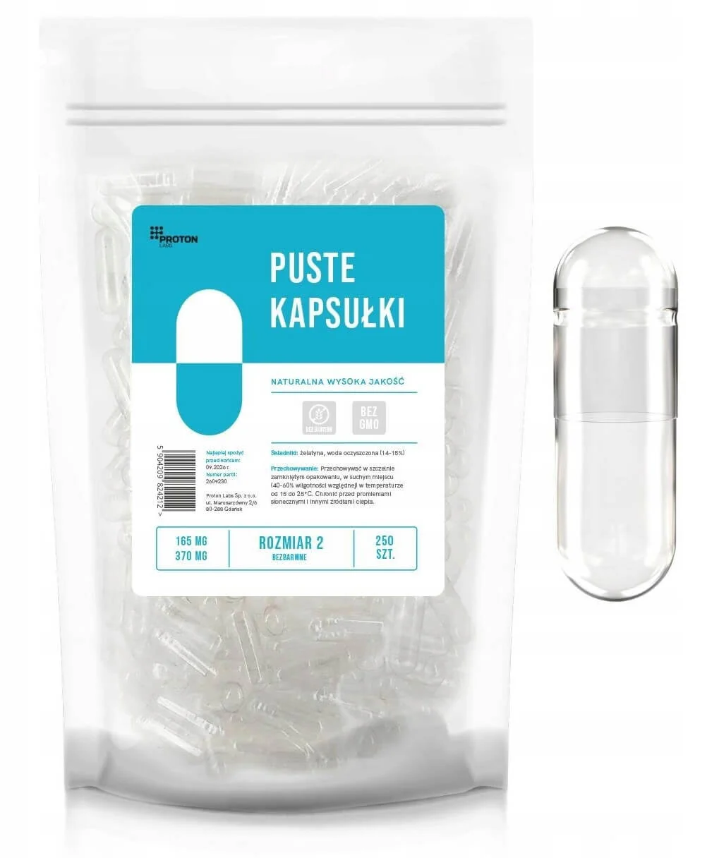 Puste kapsułki żelatynowe, bezbarwne - Image 7